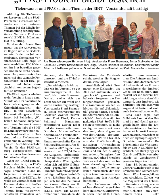„PFAS-Problem bleibt bestehen“